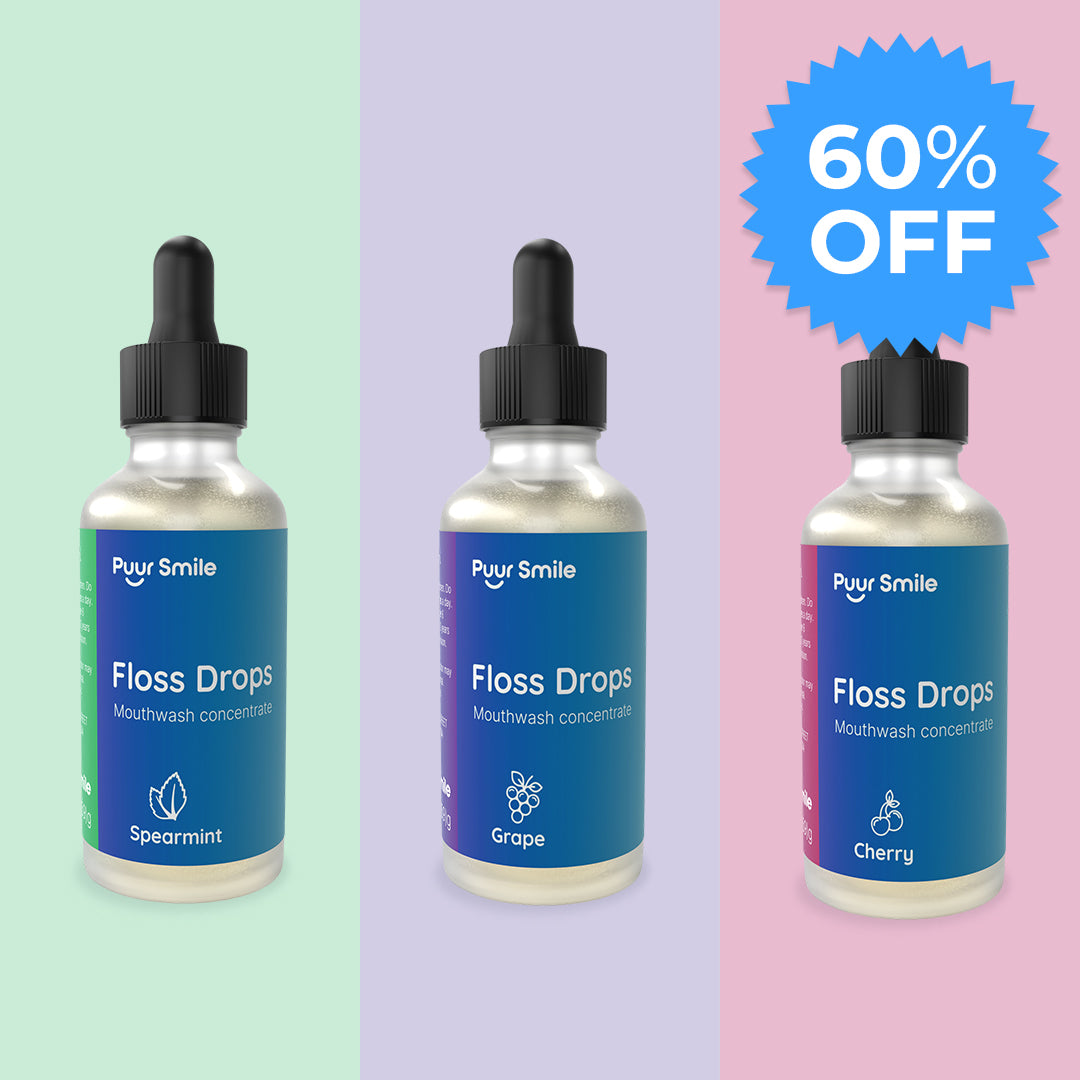3x FlossDrop Variety Flavor Pack - Cherry, Grape, & Spearmint ($19.95/ea)