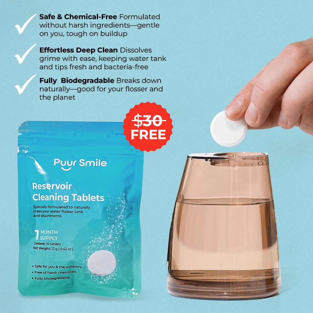 PUURSMILE WATER FLOSSER - 55% OFF HALLOWEEN SALE + 4 FREE GIFTS (WORTH $150)