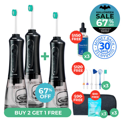 PUURSMILE WATER FLOSSER - 55% OFF HALLOWEEN SALE + 4 FREE GIFTS (WORTH $150)