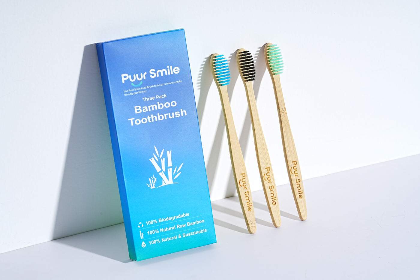 Premium Natural Bamboo Toothbrush – Eco-Friendly, Biodegradable Handle, Soft Bristles – Sustainable Oral Care for Adults