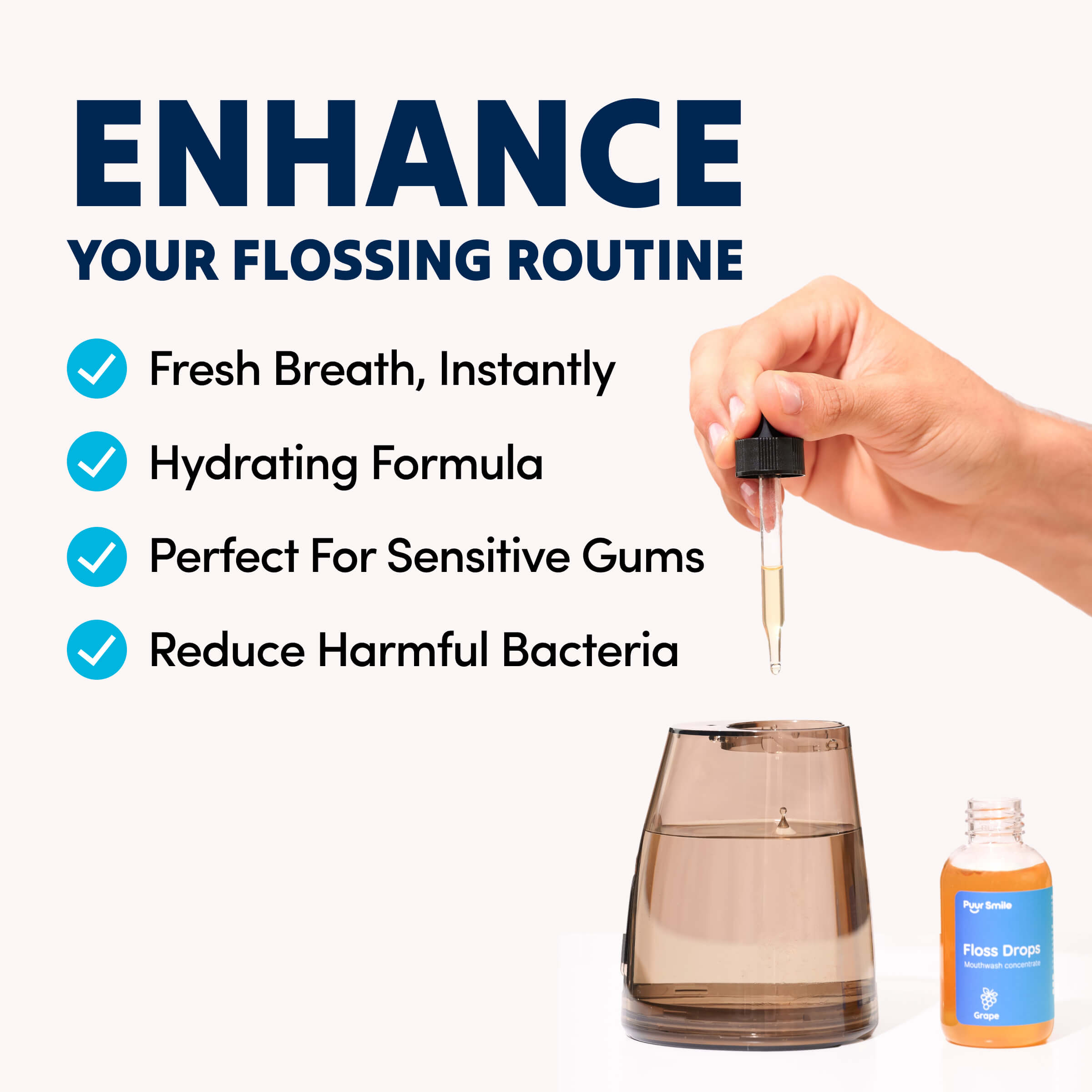PuurSmile Floss Drops – Grape Concentrate