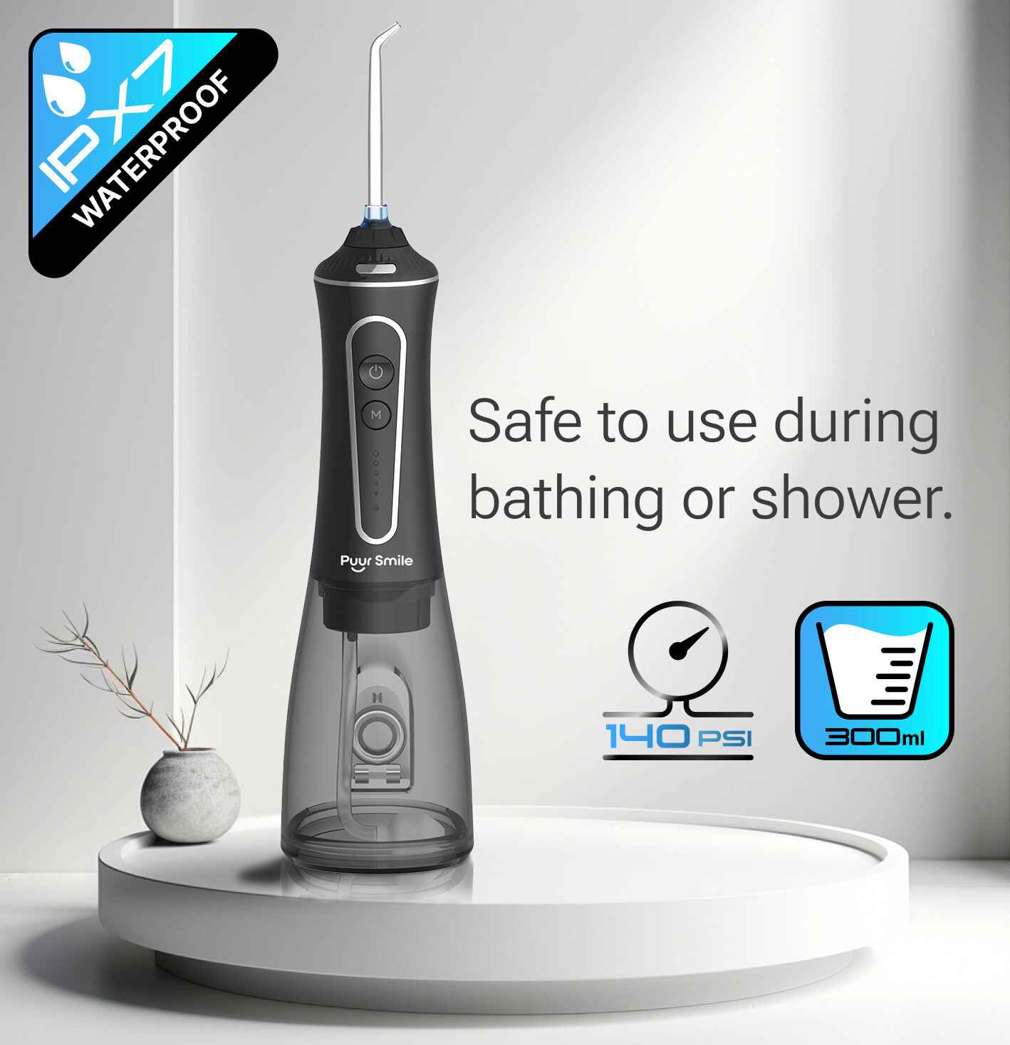 PUURSMILE WATER FLOSSER - UP TO 70% OFF HALLOWEEN SALE + 3 FREE GIFTS (WORTH $120)