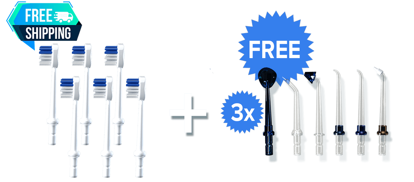 3x Brush Head Attachment + 3x attachments kit