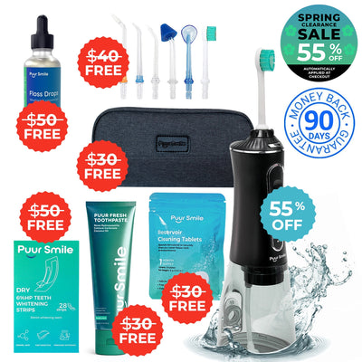 PUURSMILE WATER FLOSSER - 55% OFF SPRING CLEARANCE SALE + 6 FREE GIFTS (WORTH $150)
